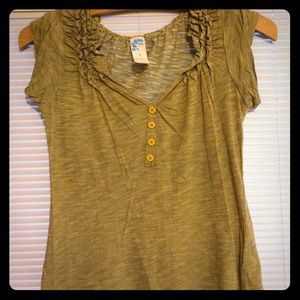 Anthropologie Olive top