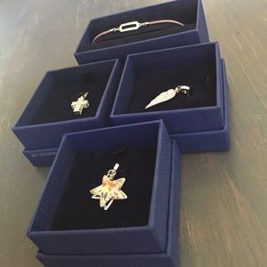 Swarovski charm bracelet with charms