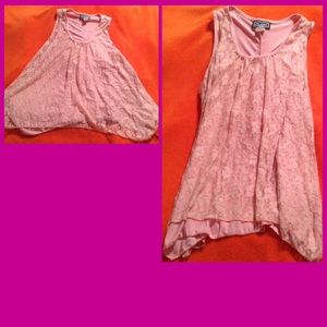 Cute dusty rose tank tunic
