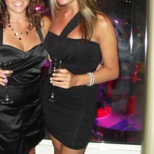 GUESS small black one shoulder dress