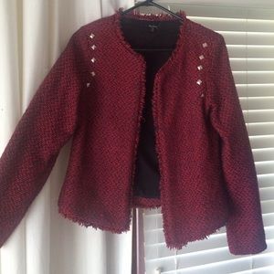 *NWOT* Tweed Blazer with Stud Detail