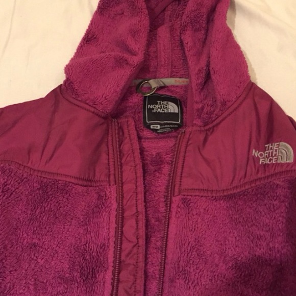 Cranberry fuzzy Northface.