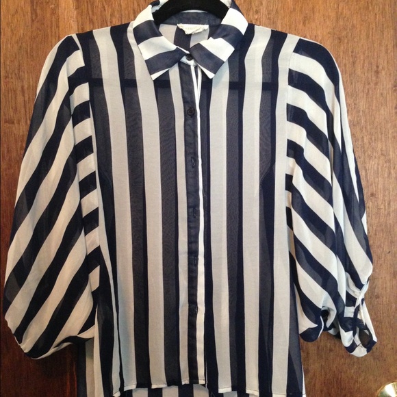 Modern striped top
