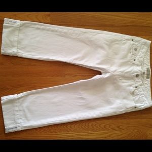 Banana Republic white crops