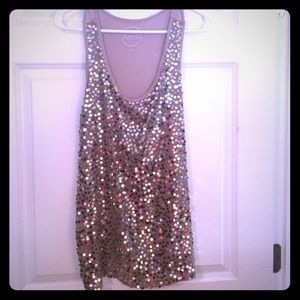 Sequin tank and sweater