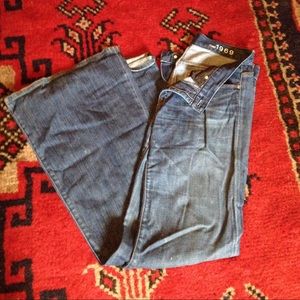 Gap 1969 flare bel bottom boho jeans high rise