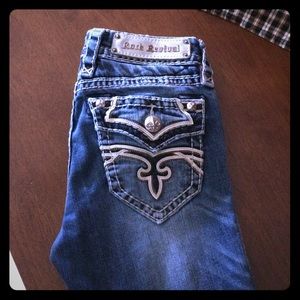 Rock Revival Jeans (from the buckle)