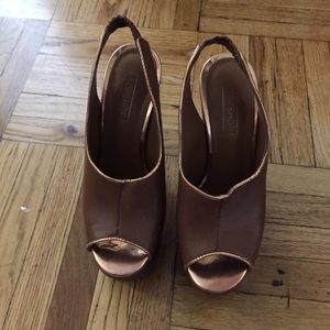 Used 70s inspired platforms in a size 6