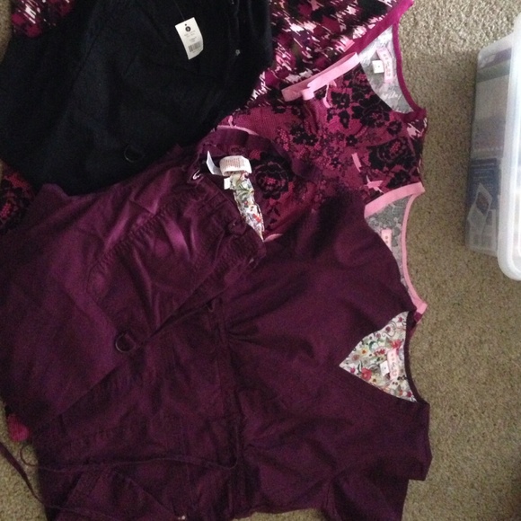 Printed koi 2 tops and elephant  set