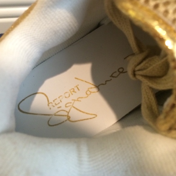 Gold Sneakers - Picture 3 of 4