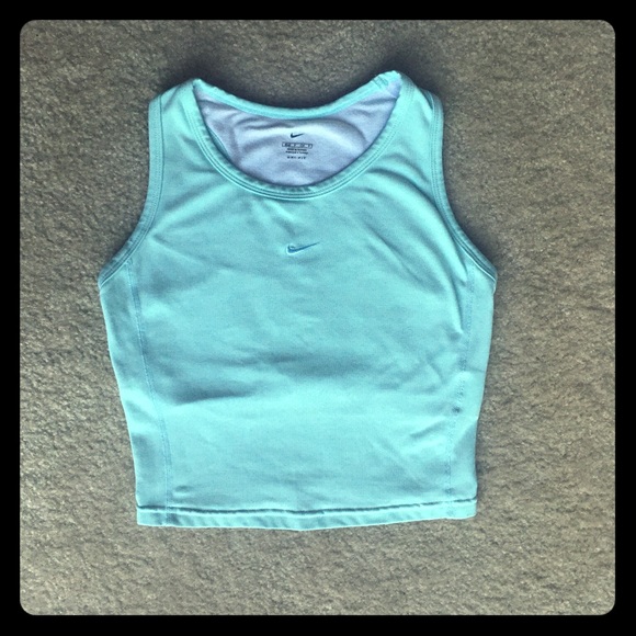 Nike crop race back top