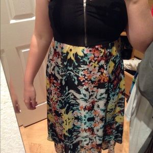 high low floral dress