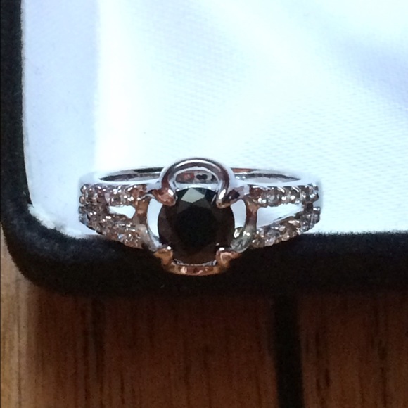SALE HP Black Onyx & Zirconia Ring - Picture 3 of 4