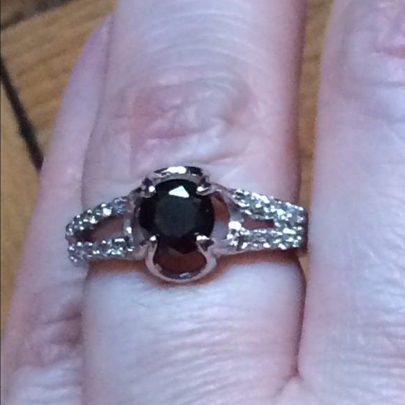 SALE HP Black Onyx & Zirconia Ring - Picture 2 of 4