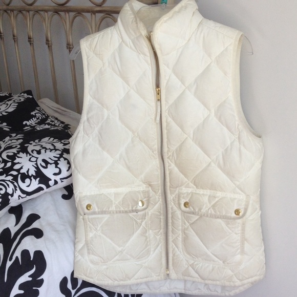 J Crew White Excursion Vest