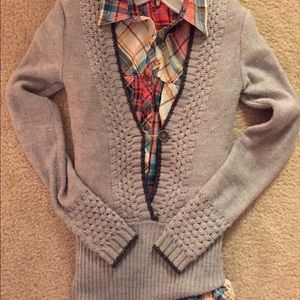 Heather grey sweater