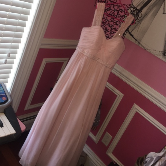 Light pink gown with crystals