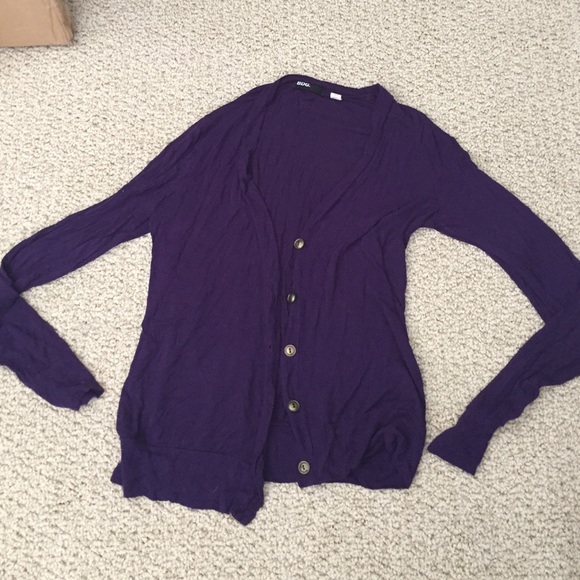 Urban outfitters plum v neck cardigan