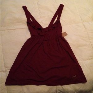 Maroon dressy tank top
