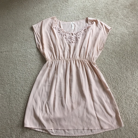 Light pink dress. 100% silk.
