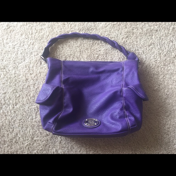 Purple handbag