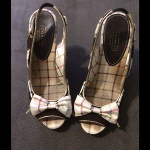 Super cute coach wedges