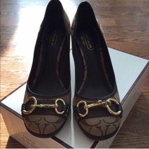 Brand new coach wedges