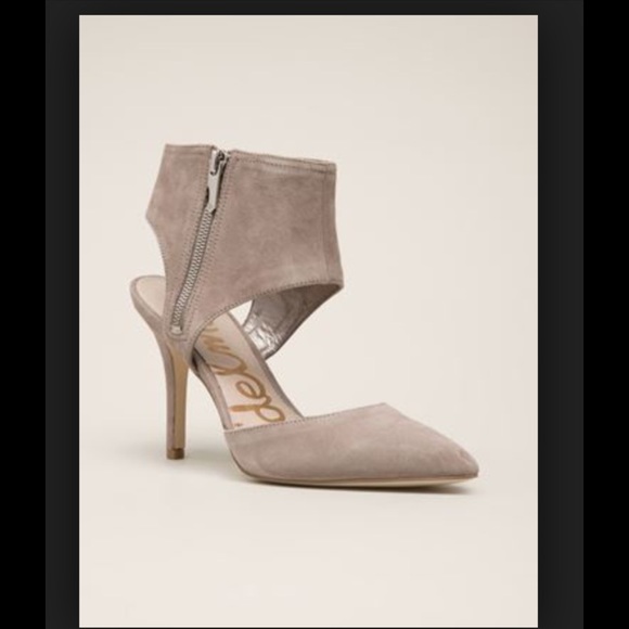 Sam Edelman putty suede heels
