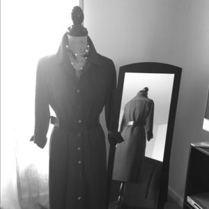 Gray Pinstripe Anne Klein shirtdress