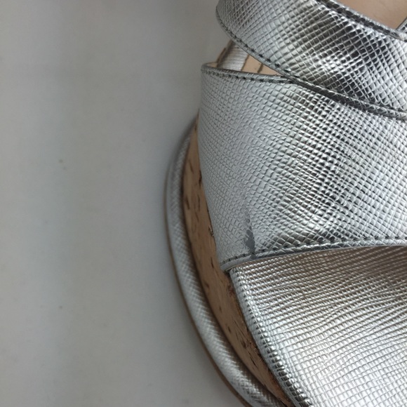 Authentic Prada Silver Wedges! - Picture 3 of 7