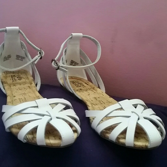 New white sandals