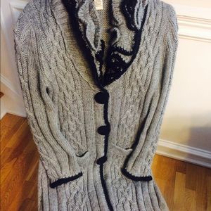 👘SOLD👘 'Vertigo Paris' 1/4 Length Sweater Coat