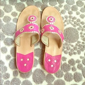 Jack Rogers hot pink sandals 9.5
