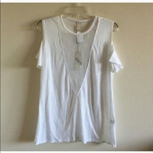 LF Mesh Deep V Neck Tee