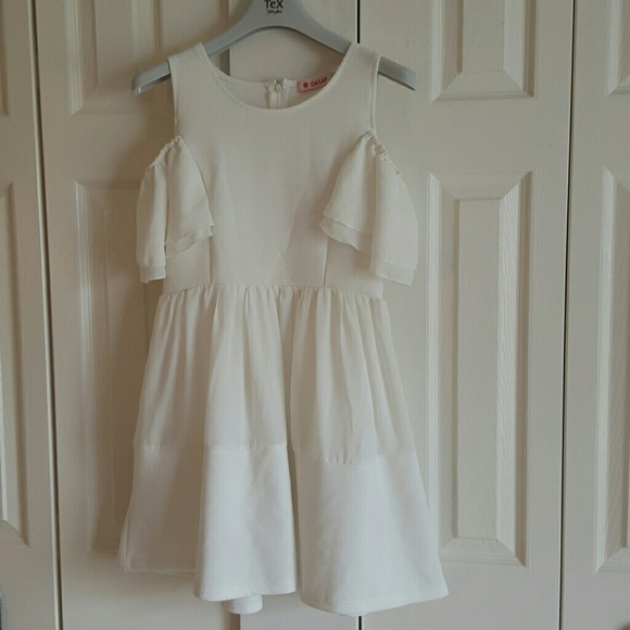 White Off The Shoulder Dress - Picture 2 of 3