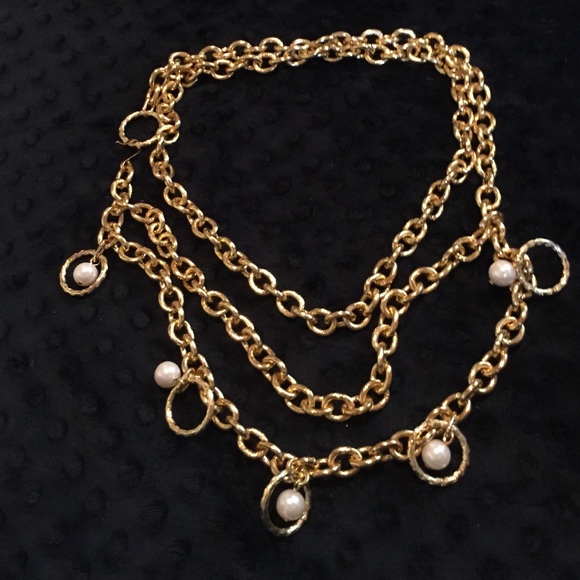 NIB Pearly Elegance Convertible Belt/Necklace - Picture 2 of 3