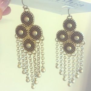 Lia Sophia gold and black earrings