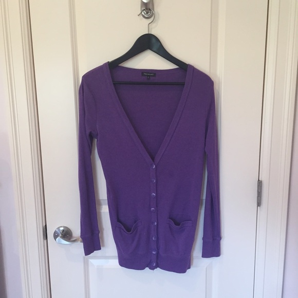 Aritzia Talula Purple Cardigan sweater