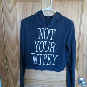 CLEARANCE👉FINAL PRICE Cropped Grey Sweatshirt