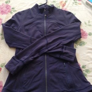 Dark blue Lululemon running zip up