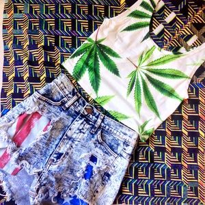 Cannabis crop top