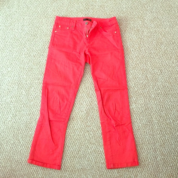 Coral colored ankle pants! Size 27