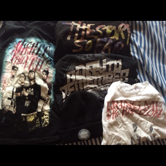 Assorted band tees