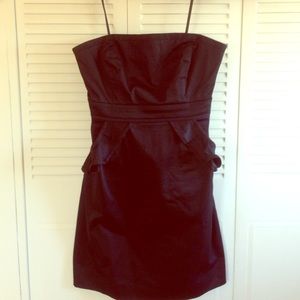J. Crew black strapless dress