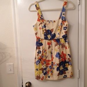 Floral dress fall colors