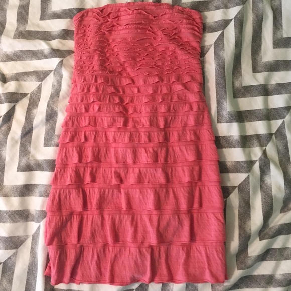 Express coral dress