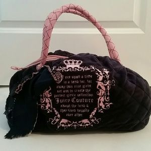 Juicy Couture Tote Bag in Navy + Pink
