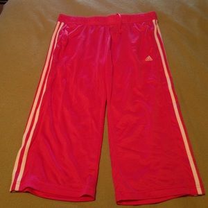 Pink Adidas capris