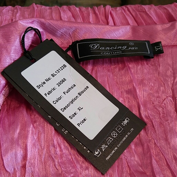 Fuchsia long sleeve top - Picture 3 of 3