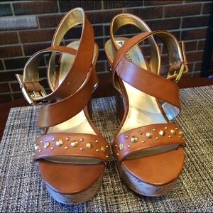 GUESS studded wedges